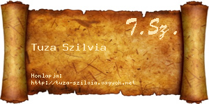 Tuza Szilvia névjegykártya