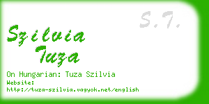 szilvia tuza business card